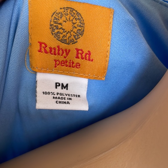 Summer Top Tie-Dye Pattern Royal Blue Tank Top Size PM - Picture 4 of 4